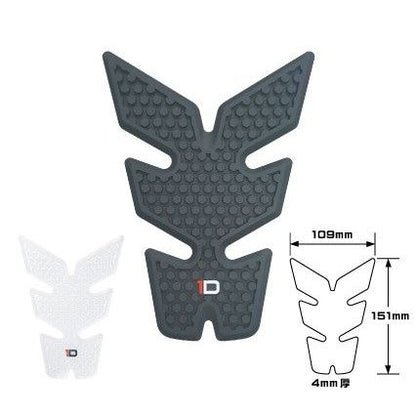 タンクパッド HDR フィッシュボーンショート ブラック 151mm×109mm 4mm厚 フィッシュボーンショート