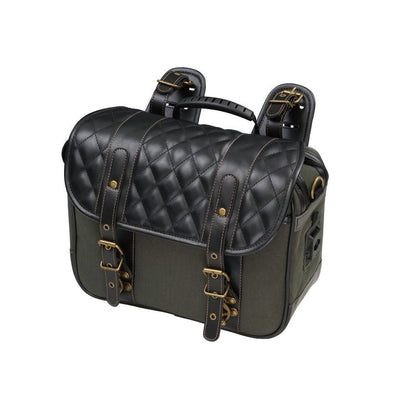 HBシングルDサドルバッグ コットンカーキ 9.5L