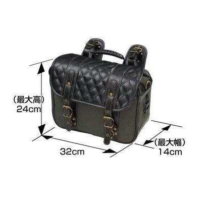 HBシングルDサドルバッグ コットンカーキ 9.5L