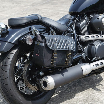 HBシングルDサドルバッグ コットンカーキ 9.5L