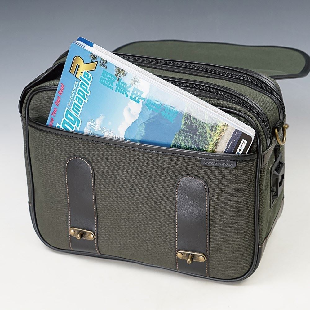 HBシングルDサドルバッグ コットンカーキ 9.5L