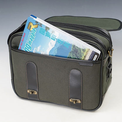 HBシングルDサドルバッグ コットンカーキ 9.5L