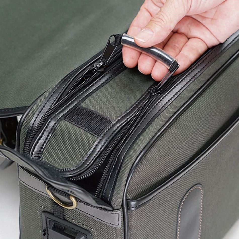 HBシングルDサドルバッグ コットンカーキ 9.5L