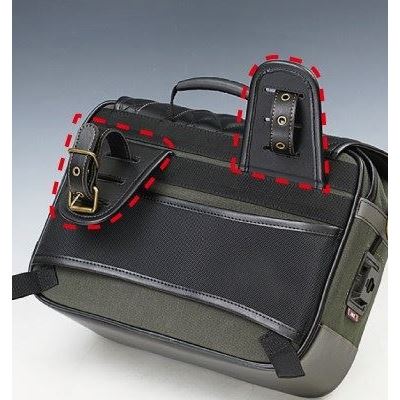 HBシングルDサドルバッグ コットンカーキ 9.5L