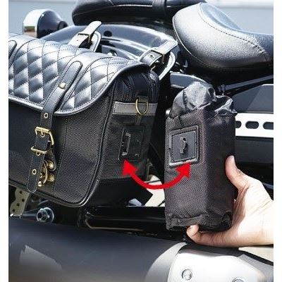 HBシングルDサドルバッグ コットンカーキ 9.5L