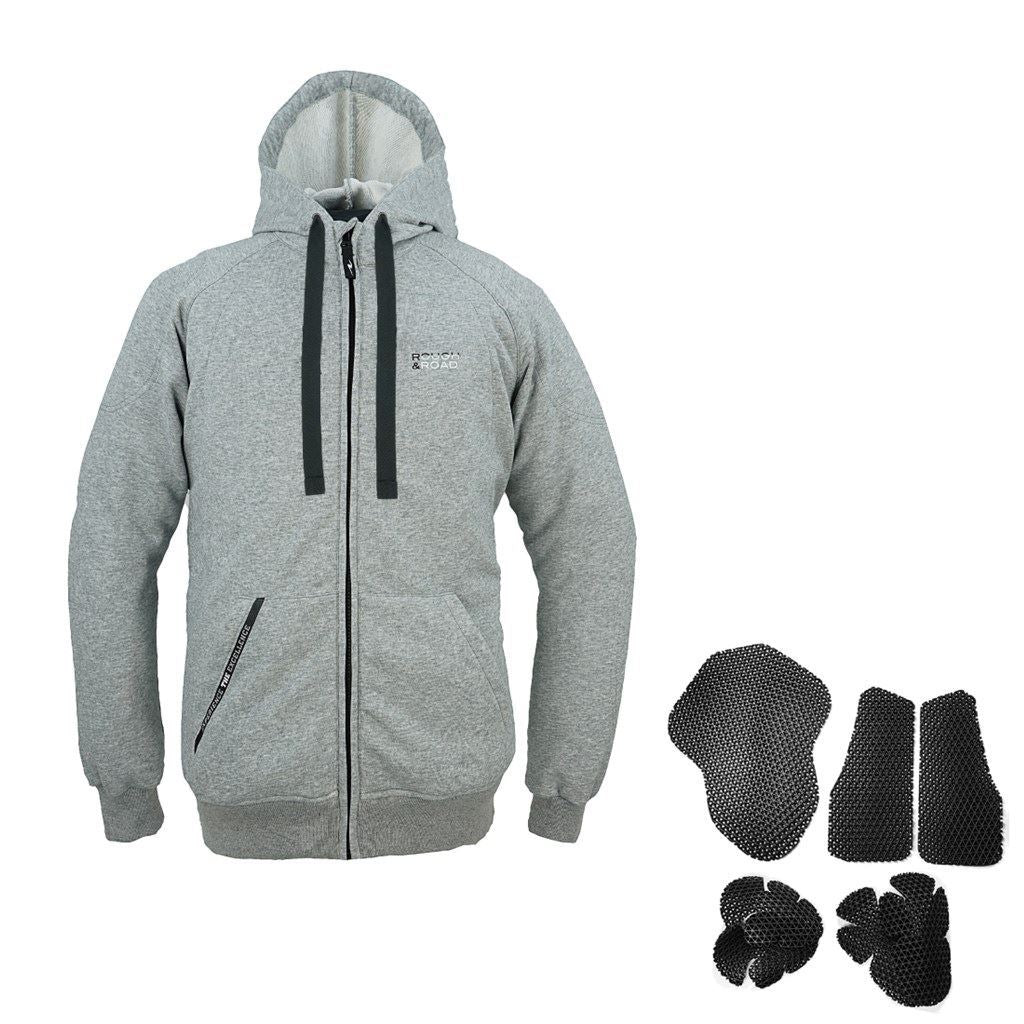 ラフライドZIPパーカーエアスルーパッドセット ブラック