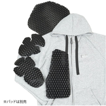 ラフライドZIPパーカー ホワイト