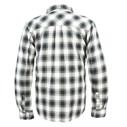 ラフライドシャツFP チェックブラック XL