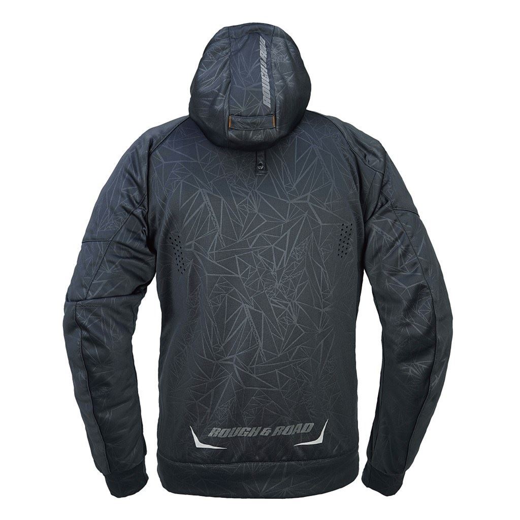 エアスルーライディングフーディFP エンボスブラック