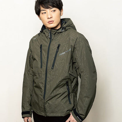 ラフパーカー エンボスダークオリーブ