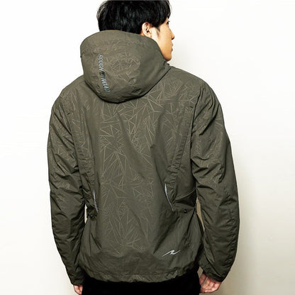 ラフパーカー エンボスダークオリーブ