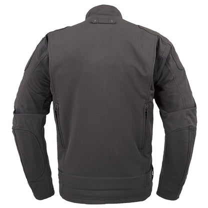 エアスルーソフトシェルストレッチライディングZIPジャケット ガンメタ