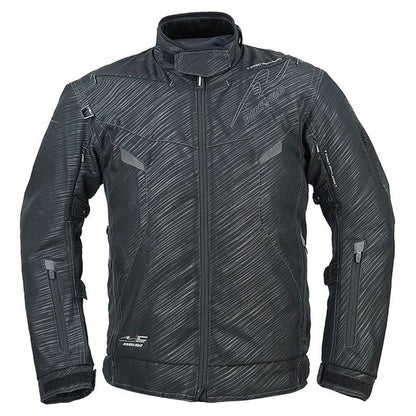 エアベントライディングジャケット スラッシュ-ブラックロゴ