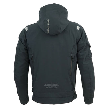 エアスルーソフトシェルストレッチパーカーFP メンズ ブラック L