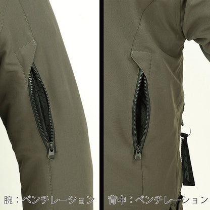 エアスルーソフトシェルストレッチパーカーFP メンズ グレー M