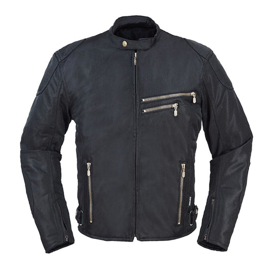 ライディングZIPメッシュジャケット ブラック