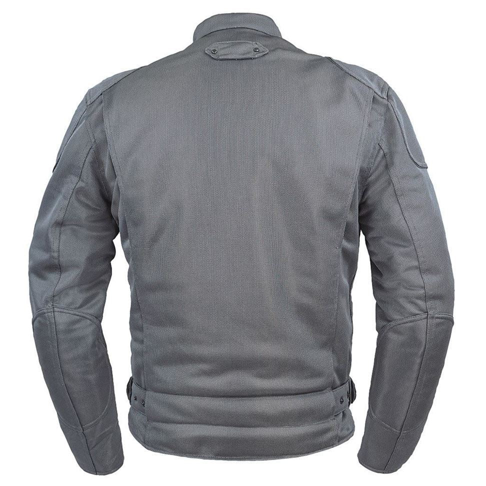 ライディングZIPメッシュジャケット ガンメタ