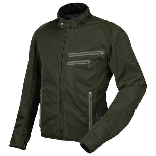 ライディングZIPメッシュジャケット オリーブ
