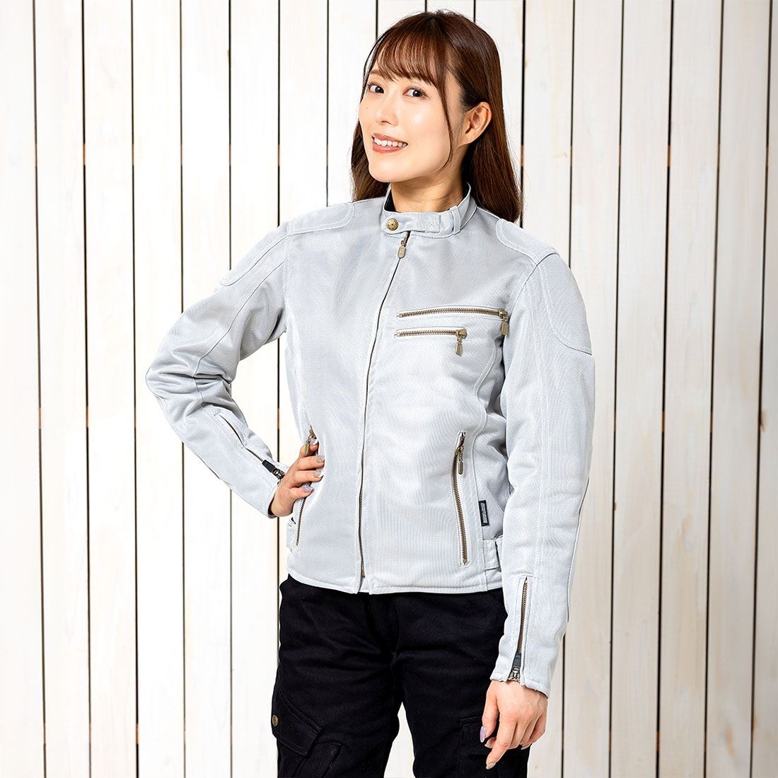 ライディングZIPメッシュジャケット シルバー – バイクマン
