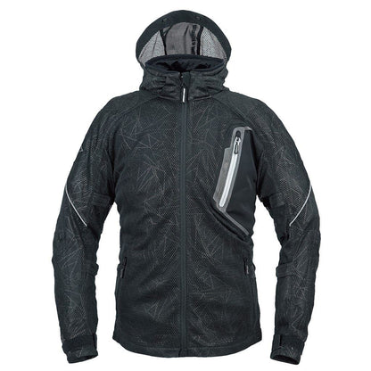 ダイレクトエアメッシュパーカーFP エンボスブラック