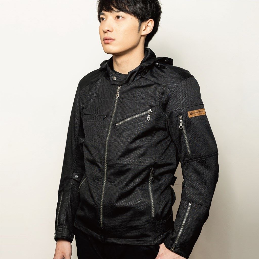 アーバンメッシュパーカーFP スラッシュブラック