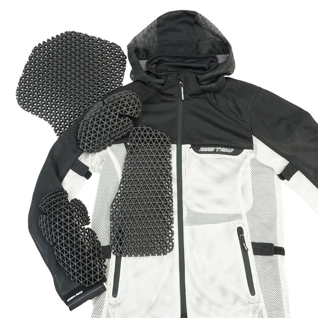 ダイレクトエアメッシュパーカーFP プラチナシルバー BL