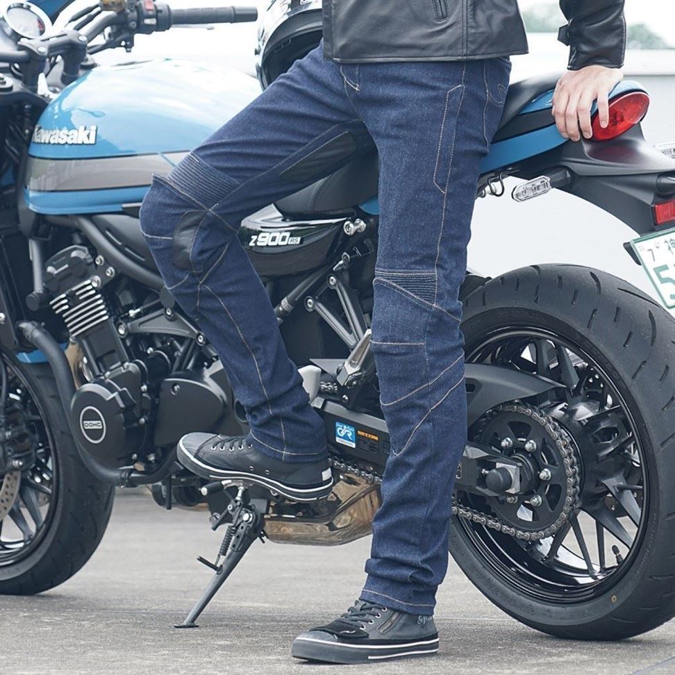 EI:EO ストレッチライドデニム ワンウォッシュネイビー