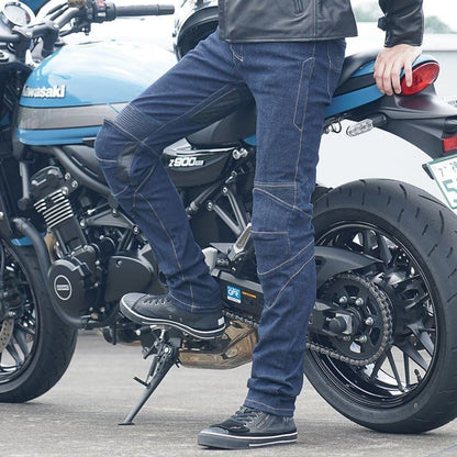 EI:EO ストレッチライドデニム ワンウォッシュネイビー