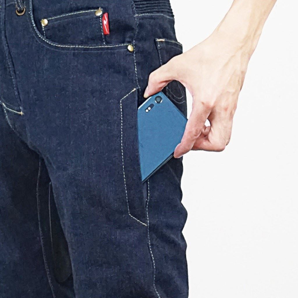 EI:EO ストレッチライドデニム ワンウォッシュネイビー