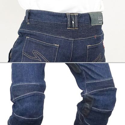 EI:EO ストレッチライドデニム ワンウォッシュネイビー