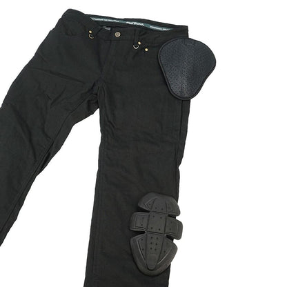 ストレッチデニムパンツルーズフィット ブラック