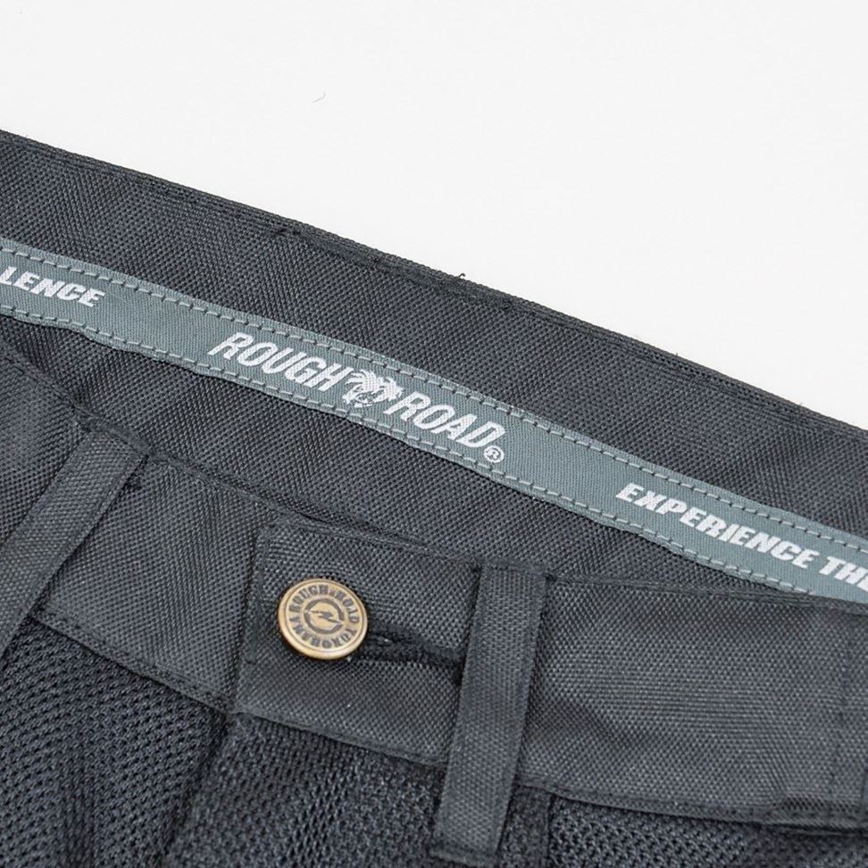 バイカーZIPメッシュパンツルーズフィット ブラック