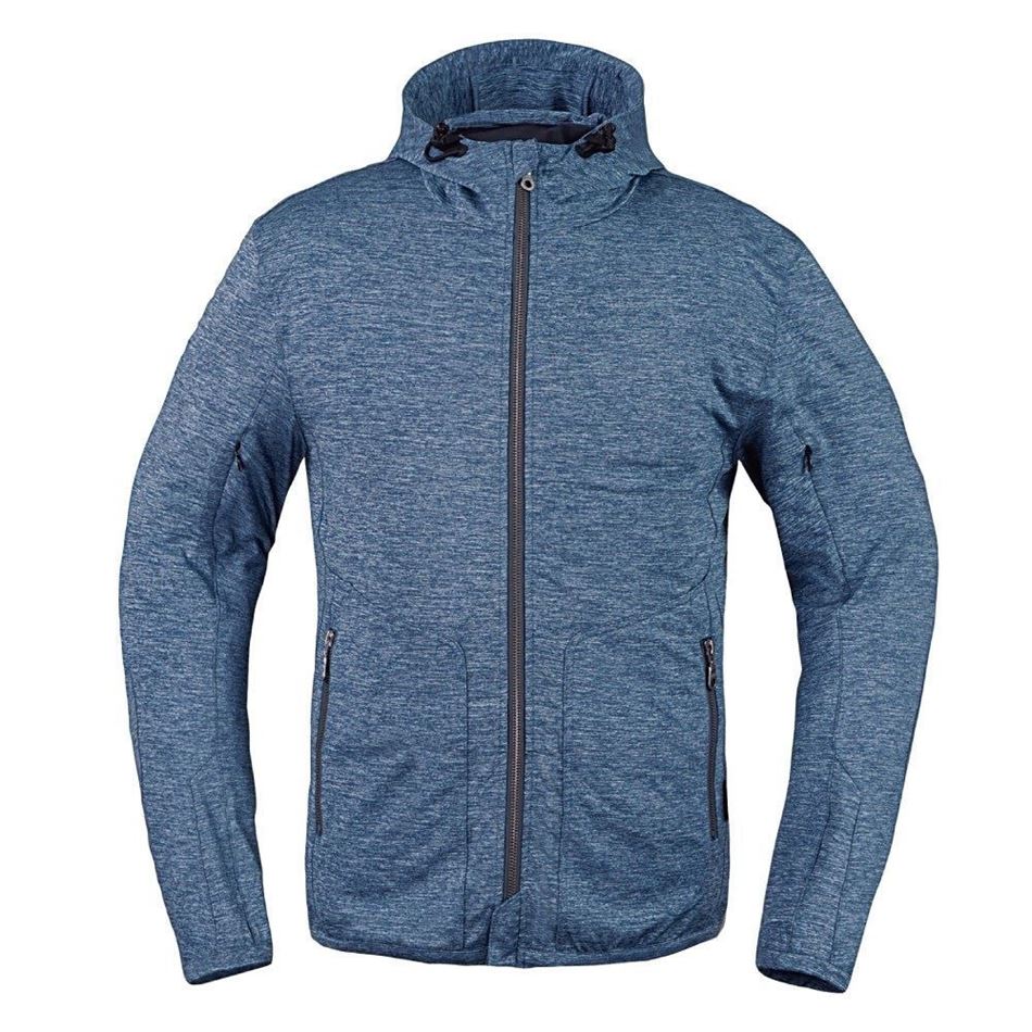 ストレッチエアフーディFP アイアンブルー LL