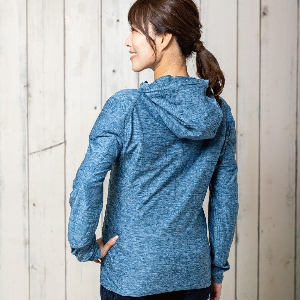 ストレッチエアフーディFP アイアンブルー LL