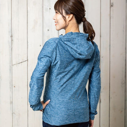 ストレッチエアフーディFP アイアンブルー LL