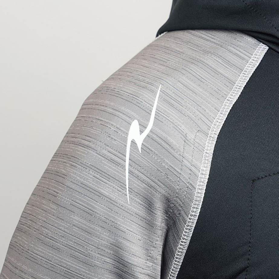 アーマーフーディ ブラック/ヘアライングレー