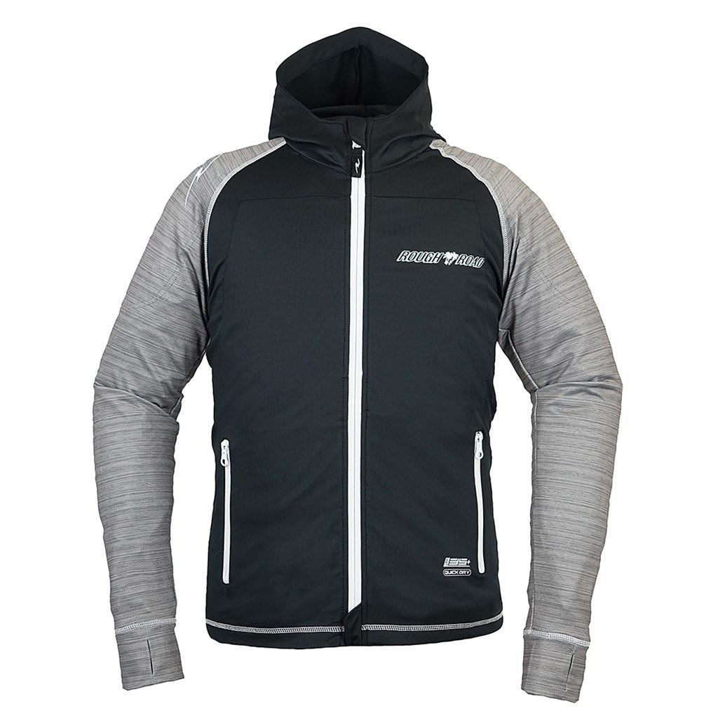 アーマーフーディ ブラック/ヘアライングレー