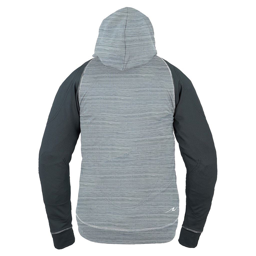 アーマーフーディ ヘアライングレー×ブラック