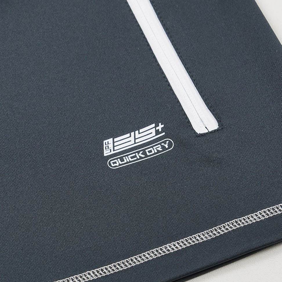 アーマーフーディ ヘアライングレー×ブラック