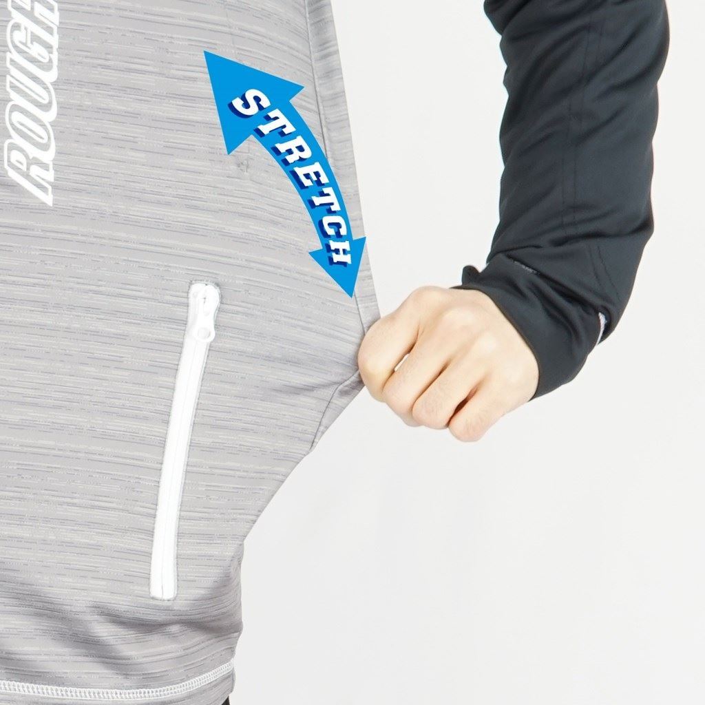 アーマージャケット ヘアライングレー/ブラック