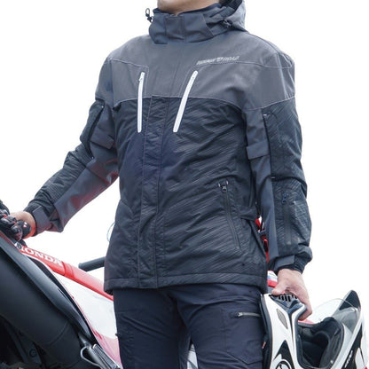 WSプリマロフトウォームパーカー ガンメタ×ブラック