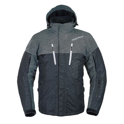 WSプリマロフトウォームパーカー ガンメタ×ブラック