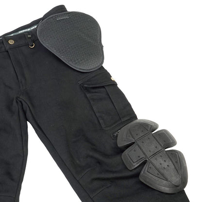 HOTライディングカーゴストレッチコットンパンツルーズフィット ブラック WMW ウーマン