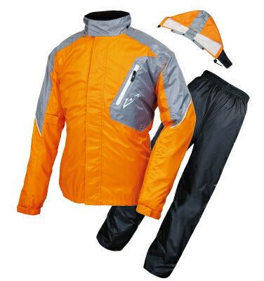 デュアルテックスレインスーツ XLサイズ オレンジ