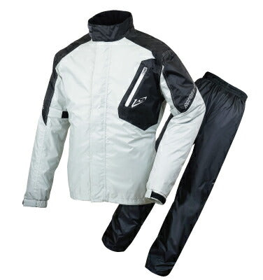 Dualtex Rain Suit M size Platinum Silver