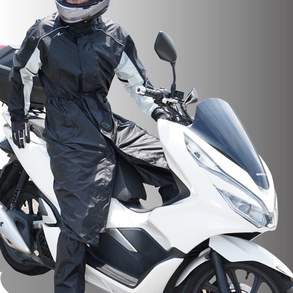 デュアルテックスラフレインコート ブラック