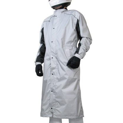 デュアルテックスラフレインコート シルバー