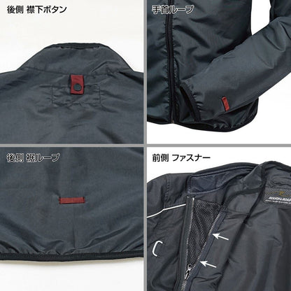 コンパクトウインドブレーカーAS ブラック