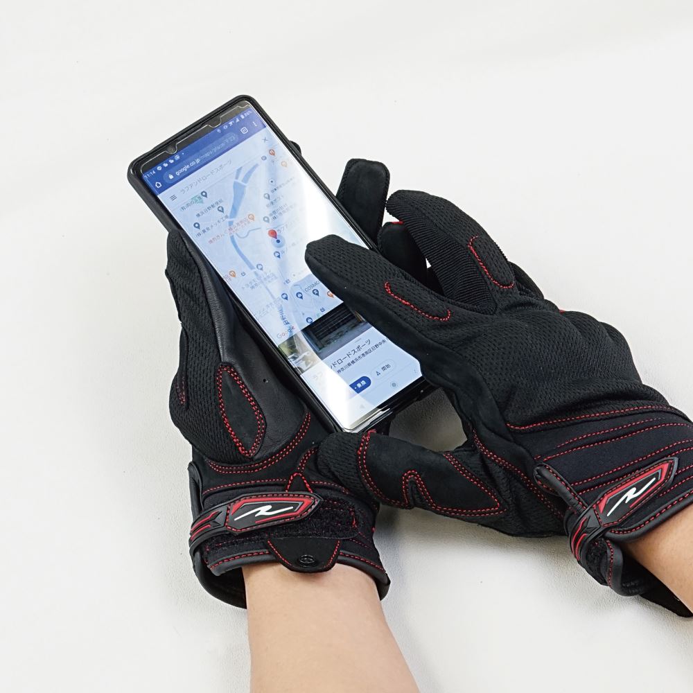 コンフォートナックルグローブ メンズ レッド82 LL