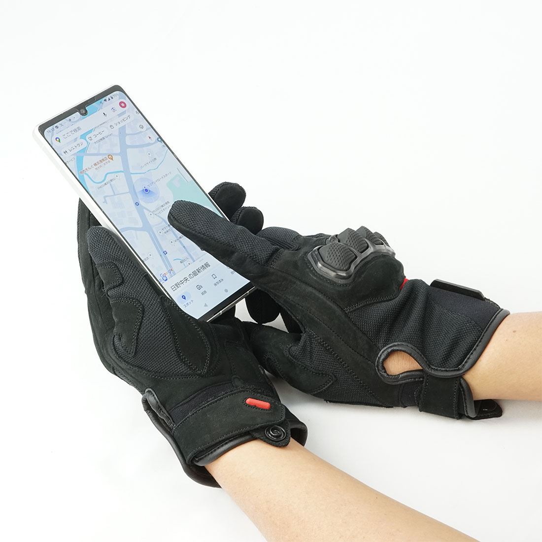 ナックルガードグローブ オールブラック LL